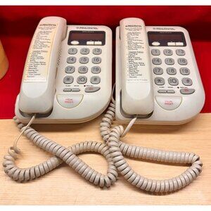 TWO Bell Telephone Model 77350 Easy Touch Designer Land Line Phones w/ Caller ID